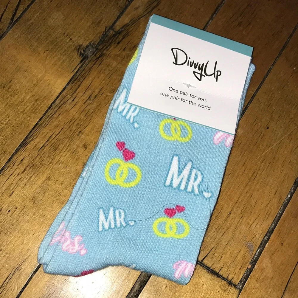 Fun‎ Blue 'Mr.' Socks